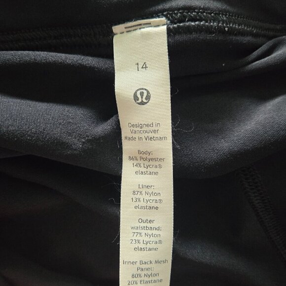 Lululemon Play Off The Pleats Skirt *13" - 14 Black - Picture 7 of 8